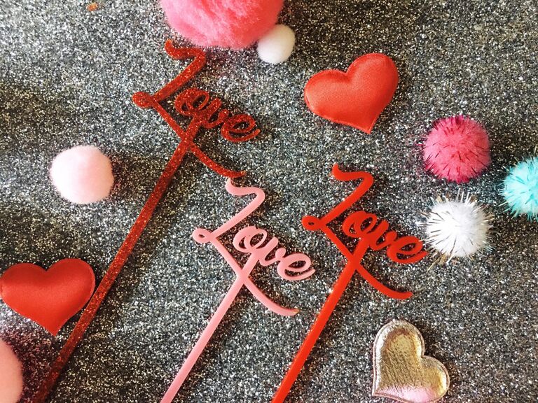 Cute stir sticks for a bridal shower or bachelorette party