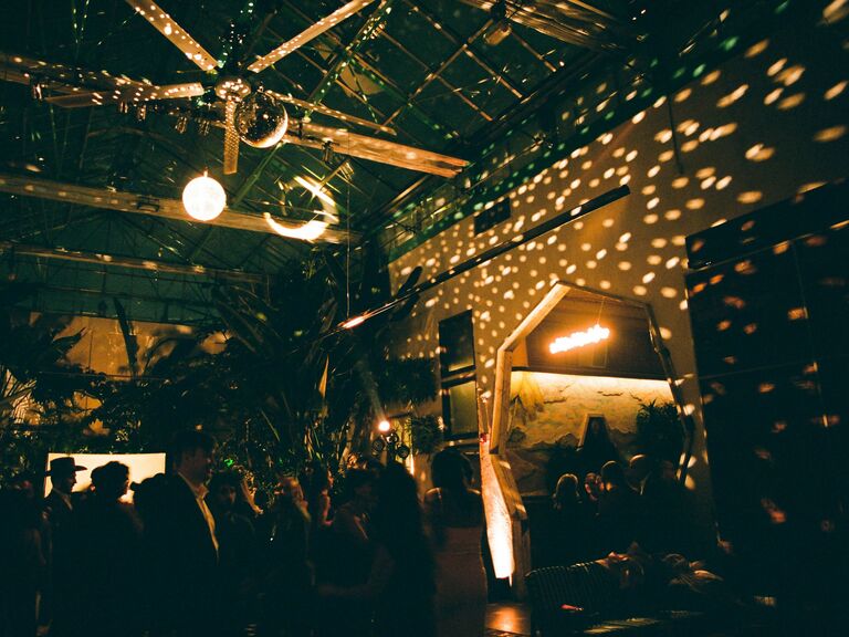 Mood lighting idea for a personalized wedding.