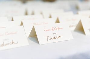 Cape Cod Town Table Names