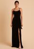 Birdy Grey Ash Dress in Velvet Black Bridesmaid Dress - thumbnail - 3