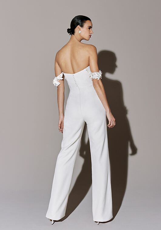 Justin Alexander Signature Union Jumpsuit Jumpsuit Wedding Dress - 2