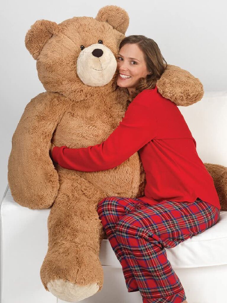 Giant brown teddy bear long-distance relationship gift