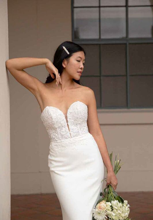 Stella York 7597 Column Wedding Dress - 5