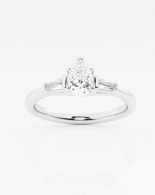 Grown Brilliance Pear Cut Engagement Ring