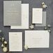 Elegant Grey and Yellow Invitations
