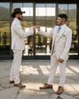 Suit Shop Men's Tan Suit Tuxedo - thumbnail - 5