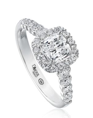 Christopher Designs Elegant Cushion Cut Engagement Ring