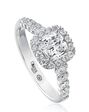 Christopher Designs Elegant Cushion Cut Engagement Ring - thumbnail - 1