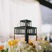 Hydrangea and Rose-Wreathed Lantern Centerpieces