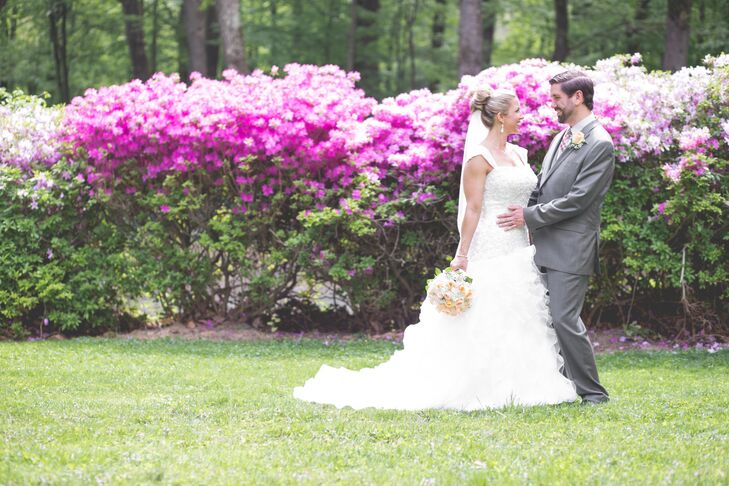 Wedding Dress With Full Tulle Chapel Train