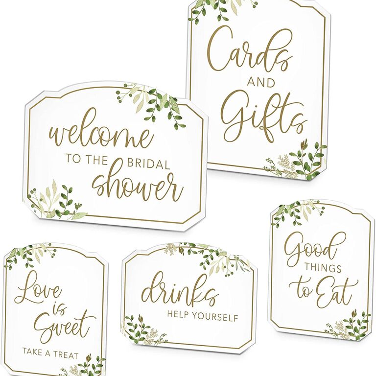 Lovely personalized wedding signs.