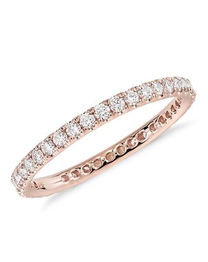 Blue Nile 58220 Rose Gold Wedding Ring