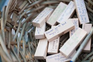 DIY Jenga Block Guest Book