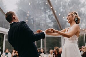 Romantic First Dance at Hidden Pond in Kennebunkport, Maine