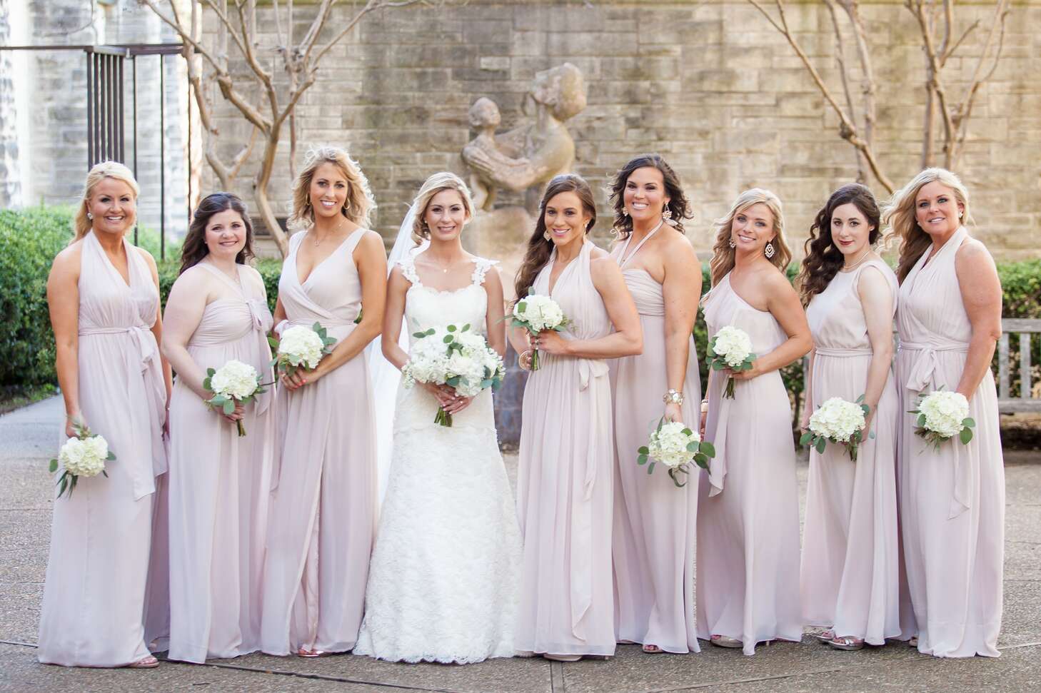 Joanna August Custom Neutral Bridesmaid Dresses