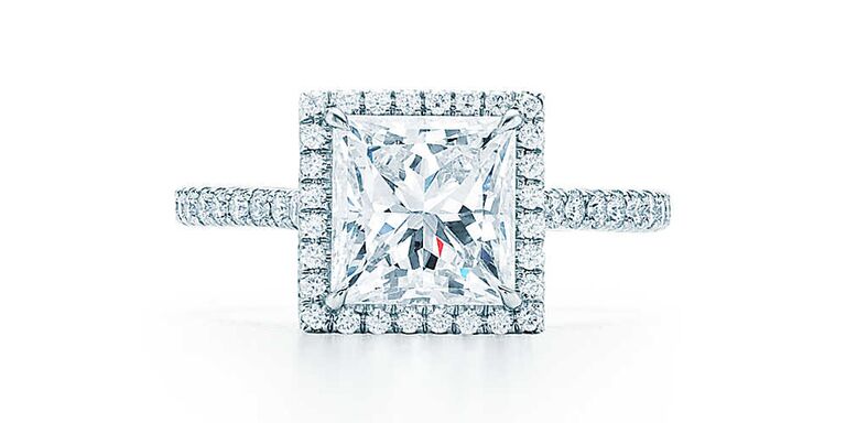 Tiffany Soleste Princess Cut diamond engagement ring