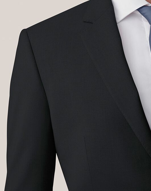 Birdy Grey Suits Taylor Suit in Black Black Tuxedo - 4