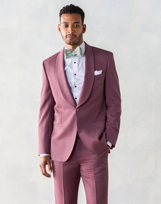 The Black Tux Rose Shawl Collar Tuxedo Pink Tuxedo - 4