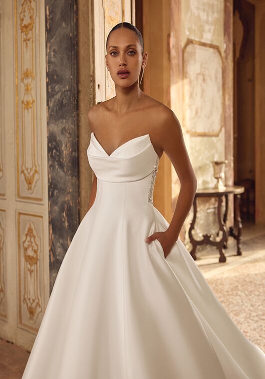 Justin Alexander Kara A-Line Wedding Dress - 3