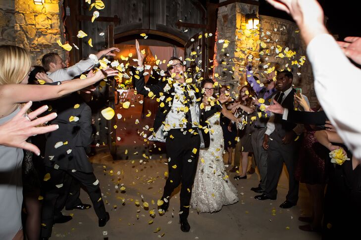 Yellow Flower Petal Recessional from One World Theatre
