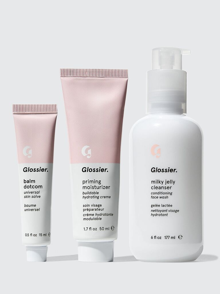 Glossier skincare gift set for bridesmaids