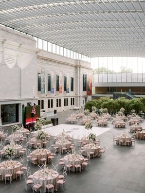 Wedding Ceremony in Atrium of Cleveland Museum of Art in Ohio