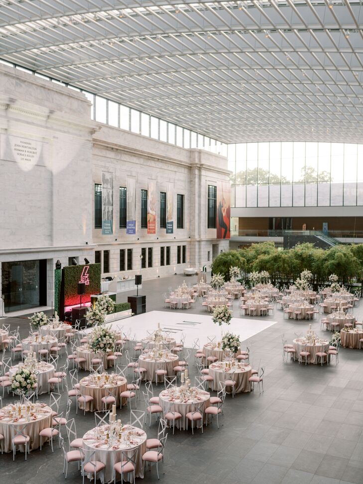 Wedding Ceremony in Atrium of Cleveland Museum of Art in Ohio