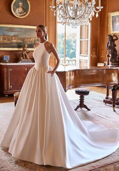 Moonlight Couture H1602 Ball Gown Wedding Dress