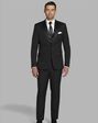 MEN’S WEARHOUSE Pronto Uomo Black Notch Lapel Tux Black Tuxedo - thumbnail - 1