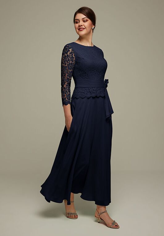 AW Bridal AW Tallie Dress Blue Mother Of The Bride Dress - 3