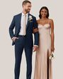 Birdy Grey Suits Taylor Suit in Navy Blue Tuxedo - thumbnail - 6