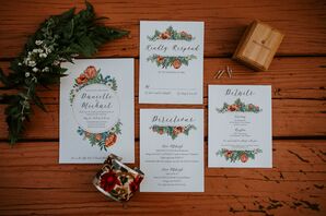 Eco-Friendly Invitation with Botanical Illustration