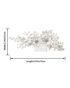 AW Bridal AW BRIDAL Wedding Hair Clip Rhinestones Hair Comb Flower Girl Bridal Hair Barrette Crystal Wedding Hair Accessories for Brides (Silver) Silver Pins, Combs + Clip - thumbnail - 6
