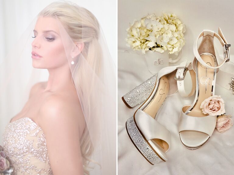 Jessica Simpson wedding shoe collection
