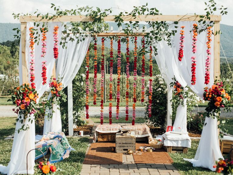 Multicultural wedding ceremony décor