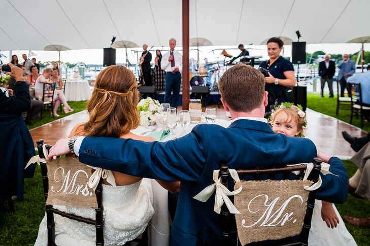 Burlap Reception Chairs