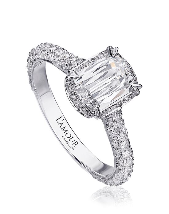 Christopher Designs Classic Emerald, Oval Cut Engagement Ring - 1