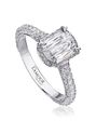Christopher Designs Classic Emerald, Oval Cut Engagement Ring - thumbnail - 1