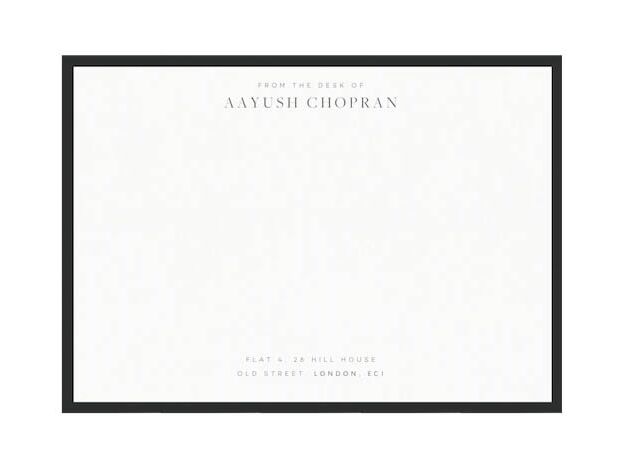 Personalized stationary