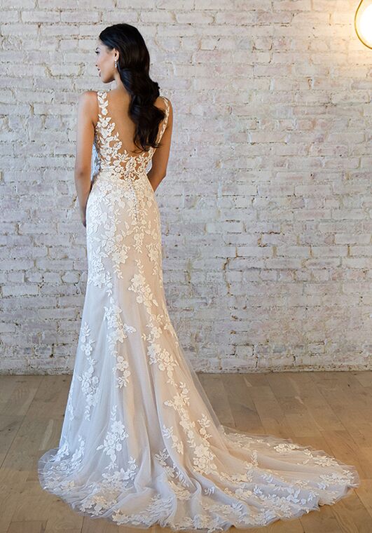 Stella York 7586 Column Wedding Dress - 4