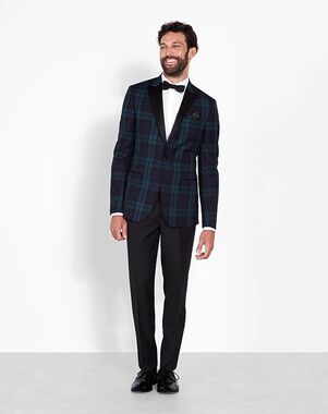 The Black Tux Black & Tartan Tuxedo Black Tuxedo