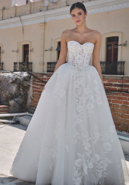 L'amour by Calla Blanche LA25253 Annelia Ball Gown Wedding Dress - 6