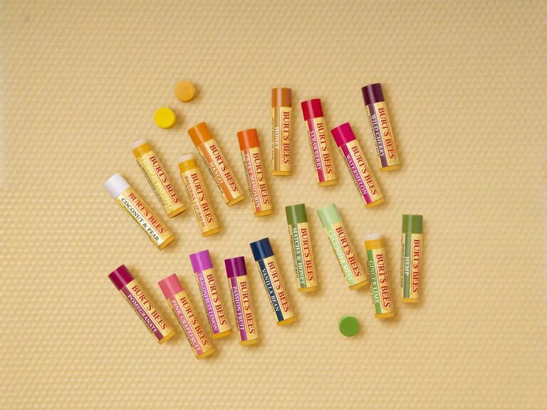 Personalized lip balms in various scents and shades. 