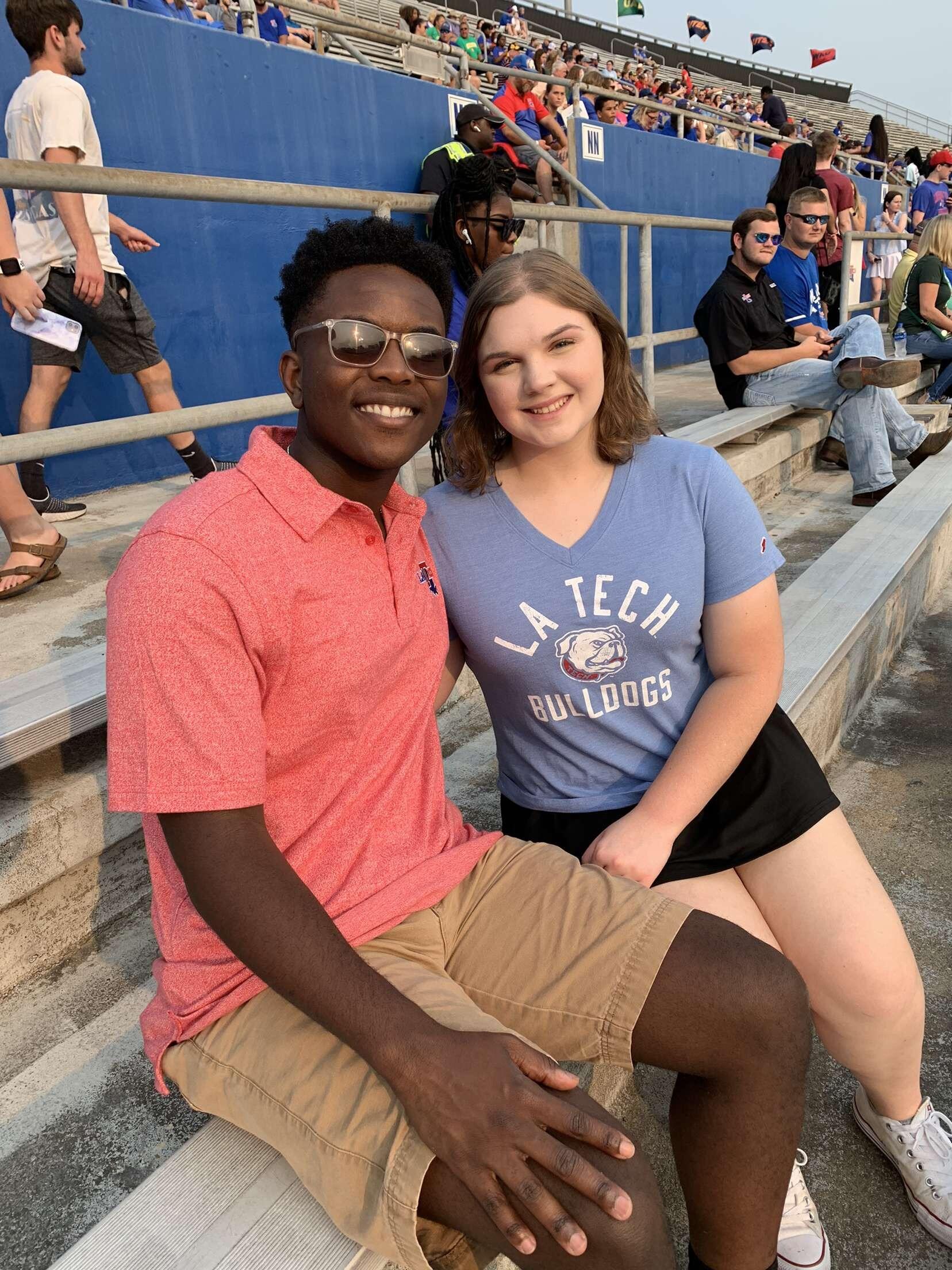 First football game! Geaux Dawgs!
