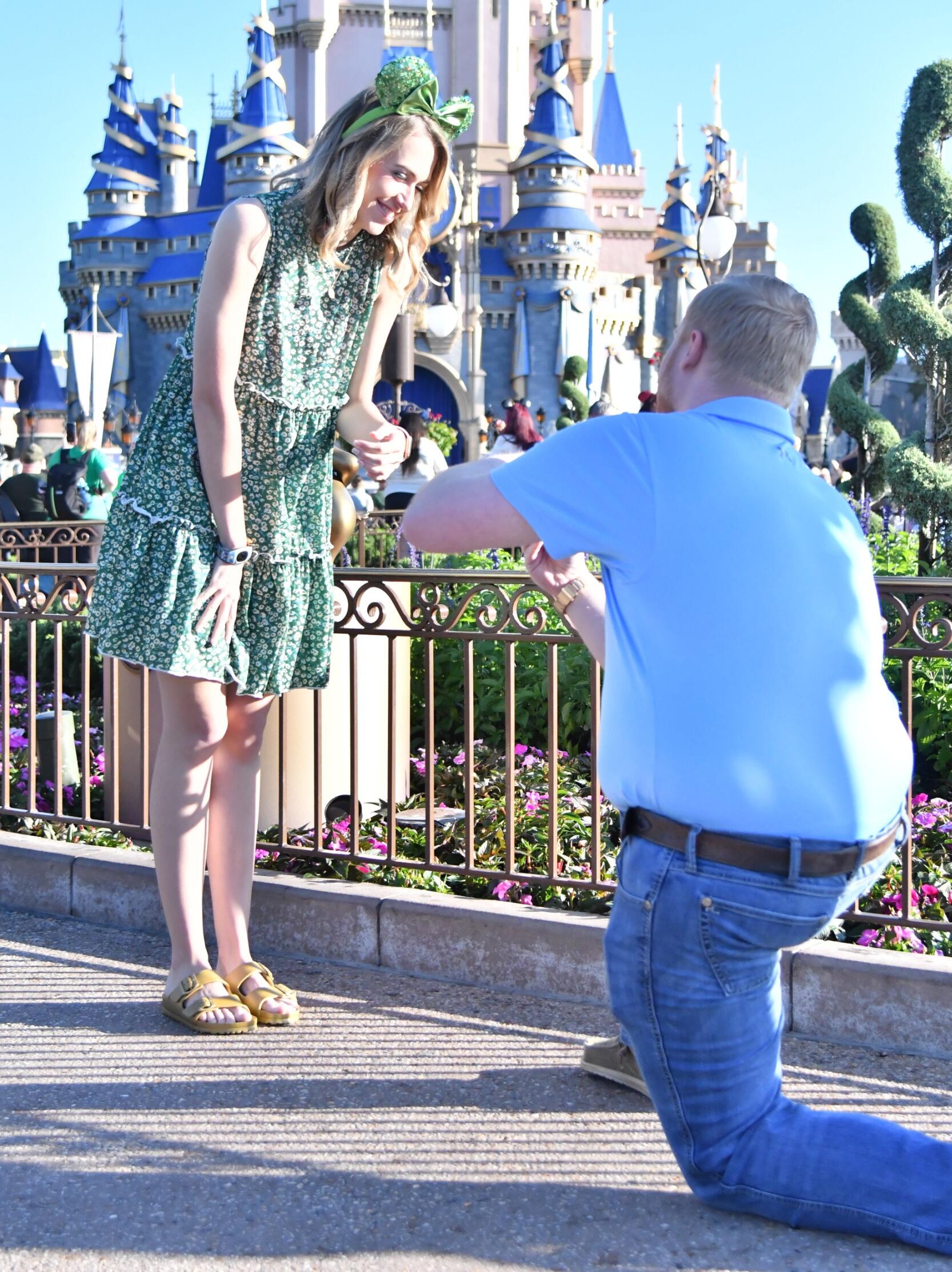 Picture of Morgan and Hunter's Magical Engagement