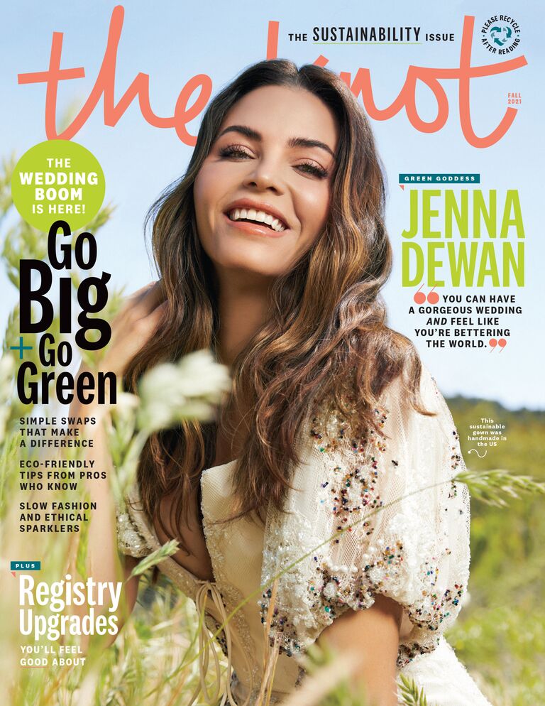 Jenna Dewan wedding The Knot Magazine Fall Winter 2021 cover star 