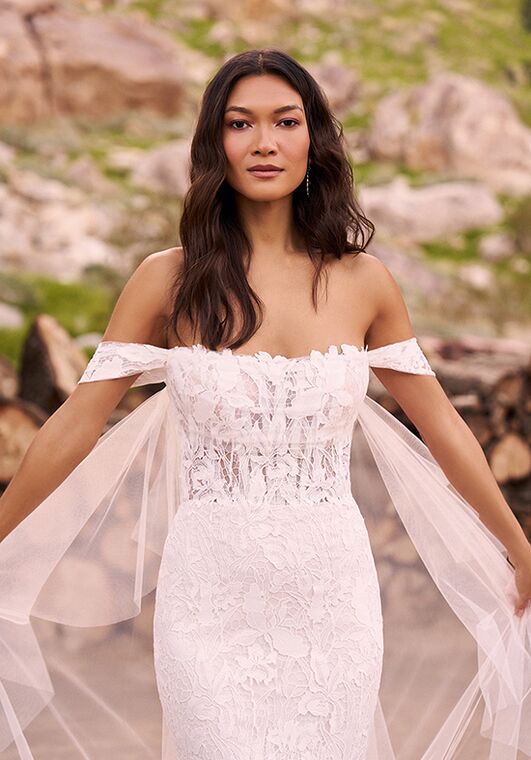 Lillian West 66300 Fit-and-Flare Wedding Dress - 2