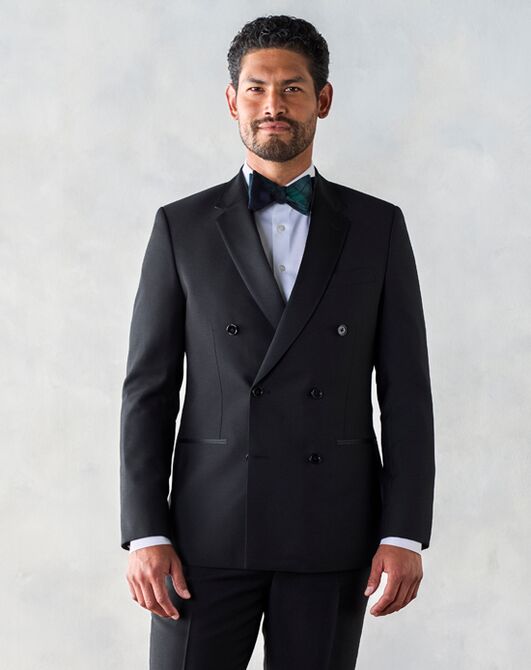 The Black Tux Double Breasted Tuxedo Black Tuxedo - 3