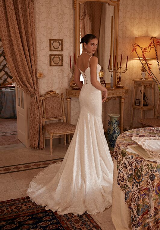 Soft flow by Ricca Sposa Atelier Amina 25-006(3) Mermaid and Trumpet Wedding Dress - 4