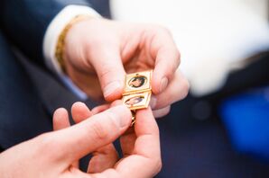 Gold Book Photo Locket